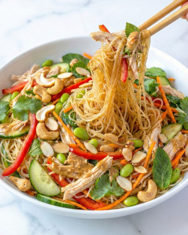 Vermicelli Sesame Ginger Chicken Salad