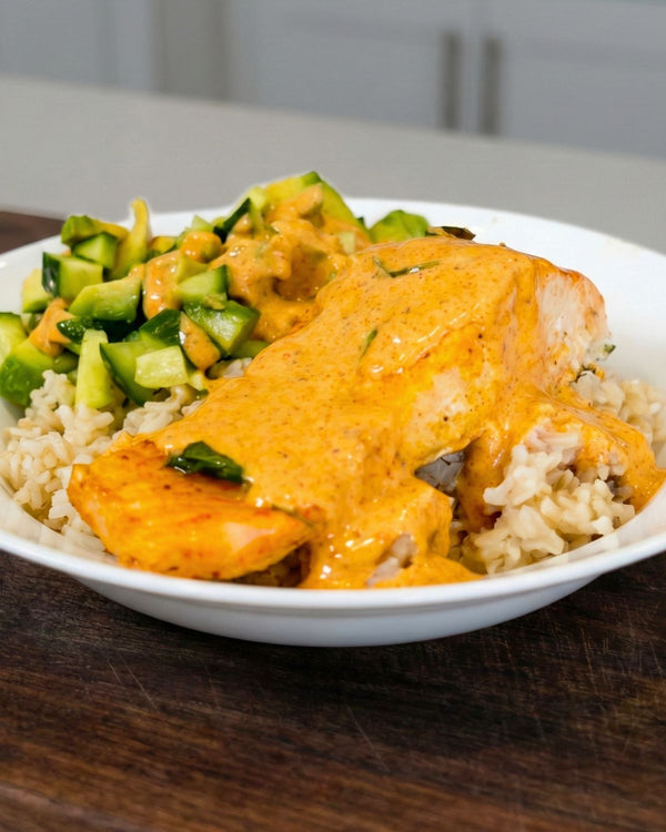 Honey Mustard Salmon Bowl