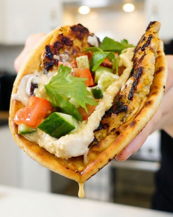 Smash Chicken Shawarma Pita