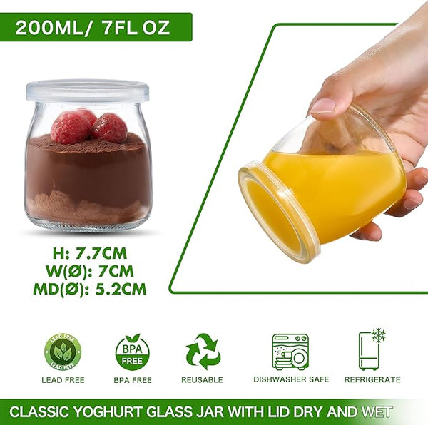 200ml Yogurt Pudding Glass Jars